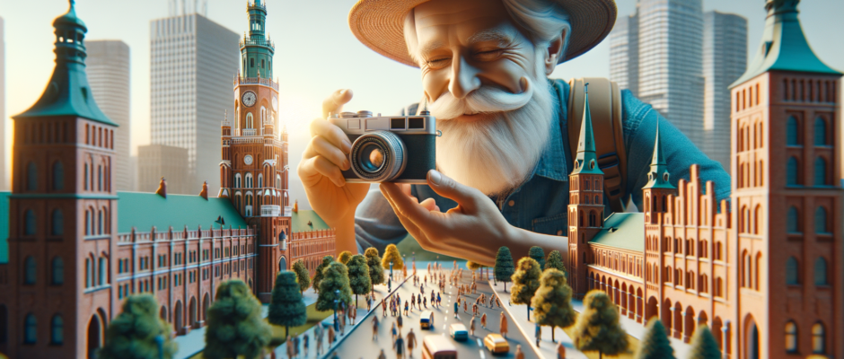 Widok na malownicze tereny województwa łódzkiego, z charakterystycznymi zabytkami Łodzi i przyrodą regionu, idealny dla turystyki.