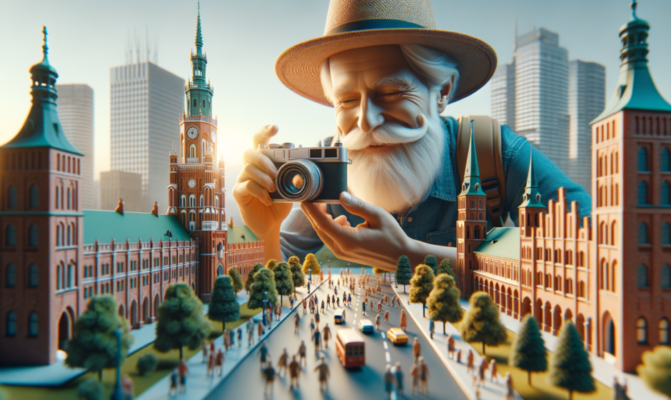 Widok na malownicze tereny województwa łódzkiego, z charakterystycznymi zabytkami Łodzi i przyrodą regionu, idealny dla turystyki.